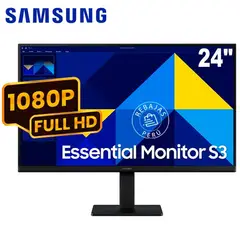 SAMSUNG - Monitor LS24D300GALXPE 24 FHD IPS 100Hz 5ms HDMI VGA Negro