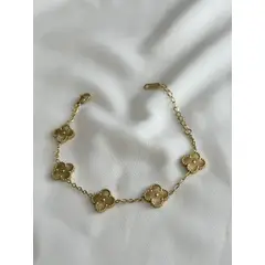 GENERICO - Pulsera Trebol Dorado