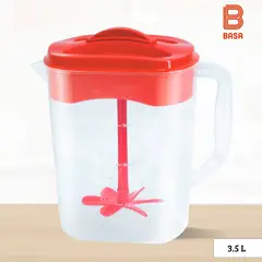 BASA - Jarra de Plastico Polipopileno practijarra Rojo 35 l