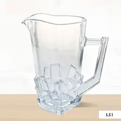 ICHIMATSU - Jarra de Vidrio Cuadrada 1.50 l