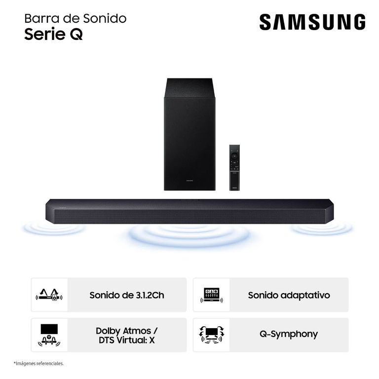 Soundbar Serie Q 3 . 1 . 2 Ch HW-Q600F (2025)