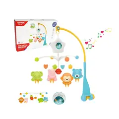 GENERICO - Móvil Musical Estrellita Proyector y Animalitos para Bebé