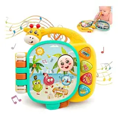 GENERICO - Libro Musical Jirafa con Actividades Sensoriales para Bebé