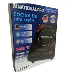 NATIONAL - Cocina de inducción pro 2400 watts