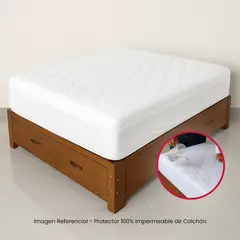 VIURE - Protector 100% Impermeable de Colchón - 1 Plaza