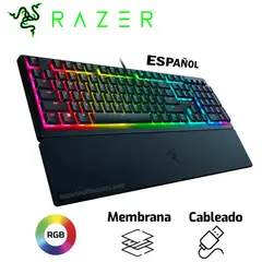 RAZER - TECLADO ORNATA V3 MECHA-MEMBRANE LOW PROFILE 10 SP CHROMA BLACK