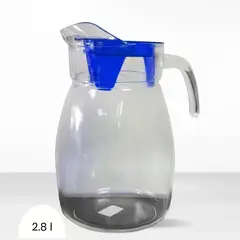 ICHIMATSU - Jarra de Vidrio Mancora Tapa Azul 2.80 l