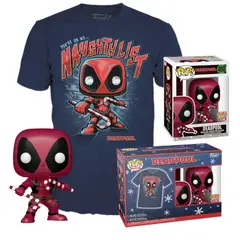 FUNKO - POP & TEE HOLIDAY DEADPOOL METALLIC 400 POLO TALLA M