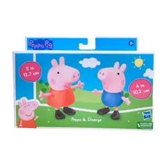 HASBRO - FIGURAS PEPPA Y GEORGE PEPPA PIG A GRAN ESCALA