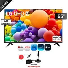 LG - TELEVISOR SMART TV 65 65UT7300 LED 4K UHD CON THINQ AI + Antena Digital