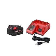 MILWAUKEE - CARGADOR DE BATERIA 18V 5AH + CARGADOR 48-5950 M18 KIT