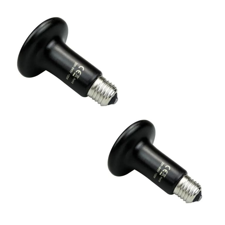 PACK X2 FOCO CERAMICO RESISTENCIA INCUBADORA REPTILES 100W 220V