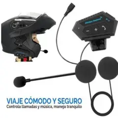 START FG - Bluetooth para Casco de Moto Antiruido con Llamadas y Música
