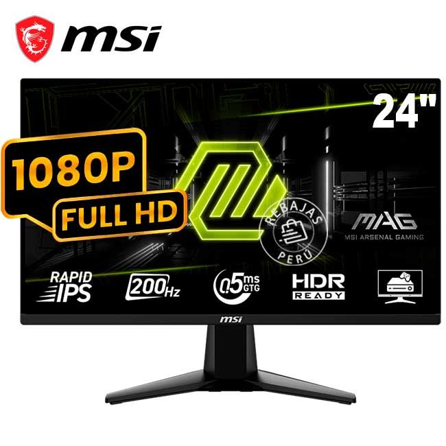 Monitor Gaming MAG 244F 24” FHD 200Hz 05ms IPS HDR FreeSync