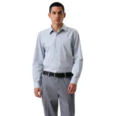DOCKERS - Camisa Hombre Workday LS Classic Fit Azul