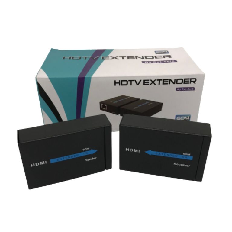 Extensor Hdmi Rj45 Full Hd 1080p Cat 5e/6 Hdtv 60 Metros