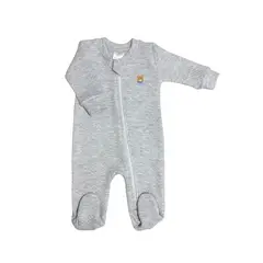 WAWA PIMA - PIJAMA BEBÉ UNISEX GRAY BEAR JACQUARD