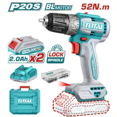 TOTAL TOOLS - TALADRO BRUSHLESS MALETIN INDUSTRIAL - TDLI20453