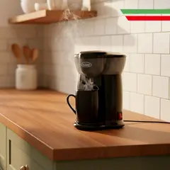 ALFANO - Cafetera Mini Personal con Taza CM-301C