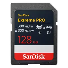 SANDISK - MEMORIA EXTREME PRO SDXC UHS-II 128GB V90 U3 C10 300MBS RW