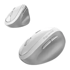 GENIUS GX - Mouse Ergonomico Vertical Genius Bluetooth 5.3 +receptor USB2.4 Blanco