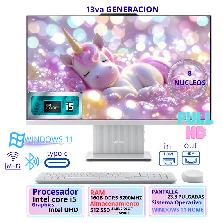 ALL IN ONE IdeaCentre 24IRH9 FHD Core i5-13420H 8GB 512GB SSD