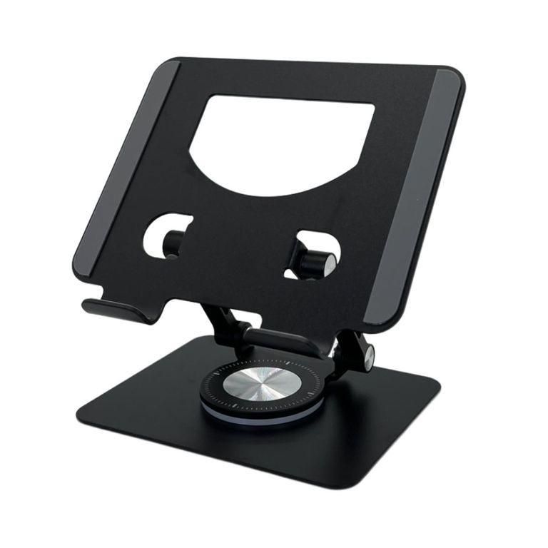 Soporte Para Tablet Celular Portátil Ajustable 360° Color Negro