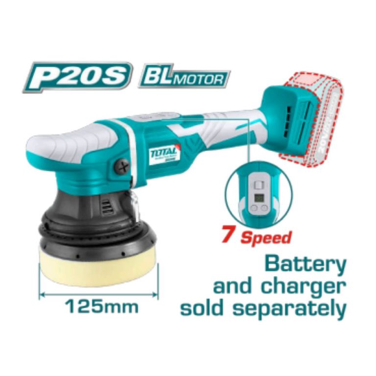 Pulidora Angular LI-ION 20v 5pulg 125MM Brushless -TAPLI2002