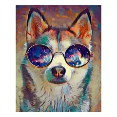MAKA - DIAMOND PAINTING HUSKY DUSKY 40x50 CM