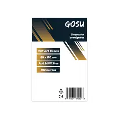GOSU - FUNDAS PREMIUM 80 X 120 MM FOR BOARDGAMES 100 PCS