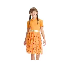 POKEMON - Vestido Charmander Niña Disfraz Talla 14