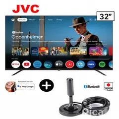 JVC - Televisor Led 32 Smart HD Google TV + Antena digital