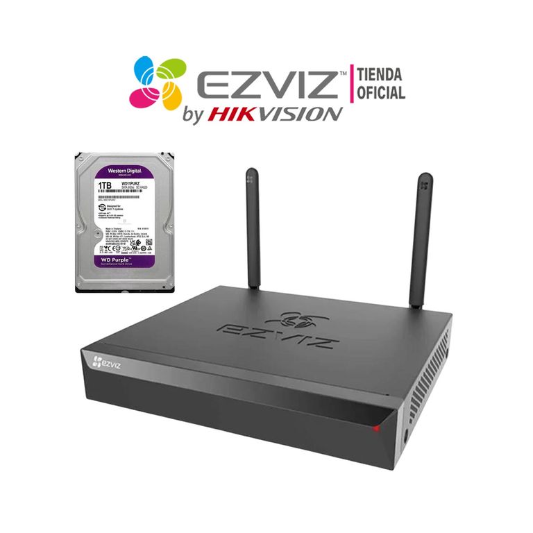 Grabador NVR X5S 4 Cámaras Wifi 3K Salida HDMI VGA Disco 1TB