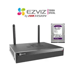 EZVIZ - Grabador NVR X5S 8 Cámaras Wifi 3K Salida HDMI VGA Disco 2TB
