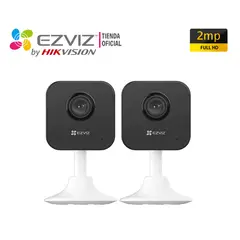 EZVIZ - Kit2 Cámaras H1C 1080P Visión108 Audio Bidireccional Modo Alerta