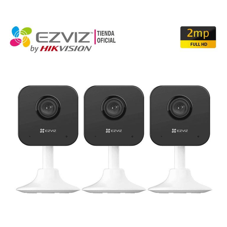 Kit3 Cámaras Wifi H1C 1080P Visión108 Sonido 2vías Modo Alerta