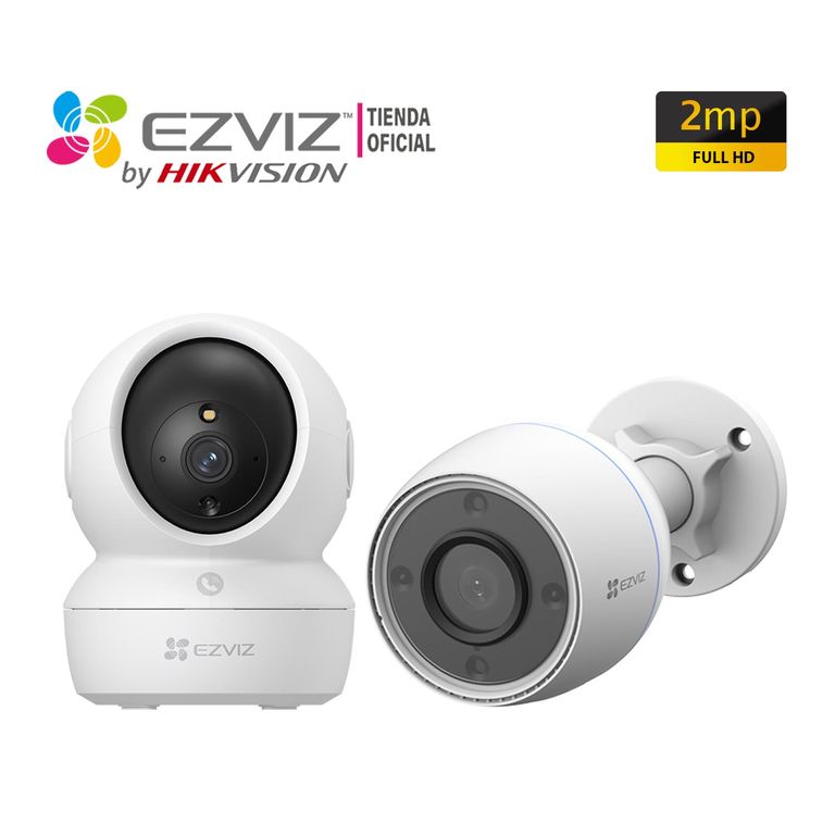 Kit Cámaras H6C + H3C 2MP Sonido 2vías Noche Color Detecta Ruido