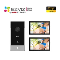 EZVIZ - Videoportero Wifi HP5 Full HD 3 Modos Desbloqueo + 1 Monitor