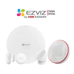 EZVIZ - Kit de Sensores y Alarma Sensor PIR Contacto Botón Inteligente