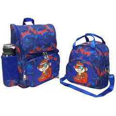 KENGAR - Kit Mochila - Lonchera Larry Kids Diseño Niño