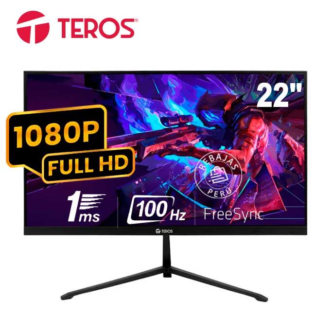 Monitor TE-2128S 22” FHD IPS 100Hz 1ms HDMI VGA Negro