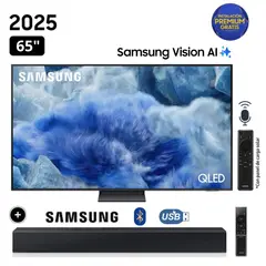 SAMSUNG - Televisor QLED 65 Visión AI Smart TV QN65Q8F + Soundbar HW B400F