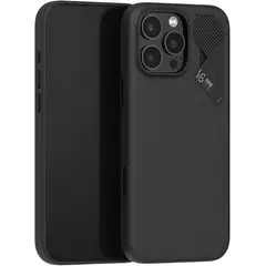 AULUMU - Case Premium iPhone 16 Pro Max Cuero Negro Carga Magnética Disipación Calor