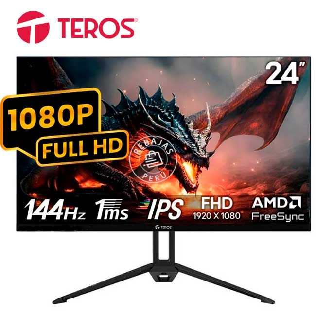 Monitor TE-2417S 24 FHD IPS 144Hz 1ms HDMI DP Audio Negro