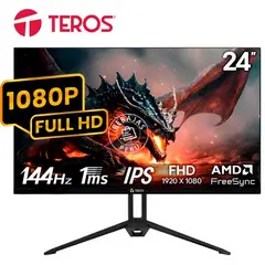 Teros - Monitor TE-2417S 24 FHD IPS 144Hz 1ms HDMI DP Audio Negro