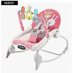 GENERICO - Silla Mecedora Baby Bouncer con Bluetooth Rosado