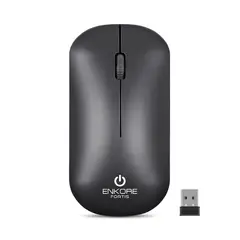 ENKORE - Mouse Oficina Inalámbrico 1600DPI Negro Fortis EKM 155