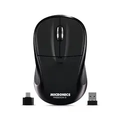 MICRONICS - Mouse 2Modos BT Inalámbrico Freedom 2 MIC M723-2m