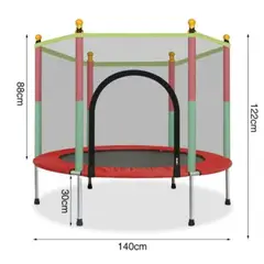 GENERICO - Trampolín Infantil con Malla de Seguridad 140 cm para Interior y Exterior