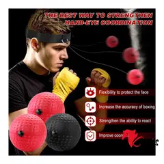 NO LOGO - KIT DE 4 PELOTAS DE REFLEJO PARA BOXEO